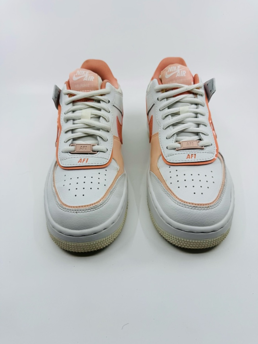 Nike Air Force 1 Shadow ‘Color White Coral Pink’ CJ1641-101 SZ 7.5 - Picture 2 of 10